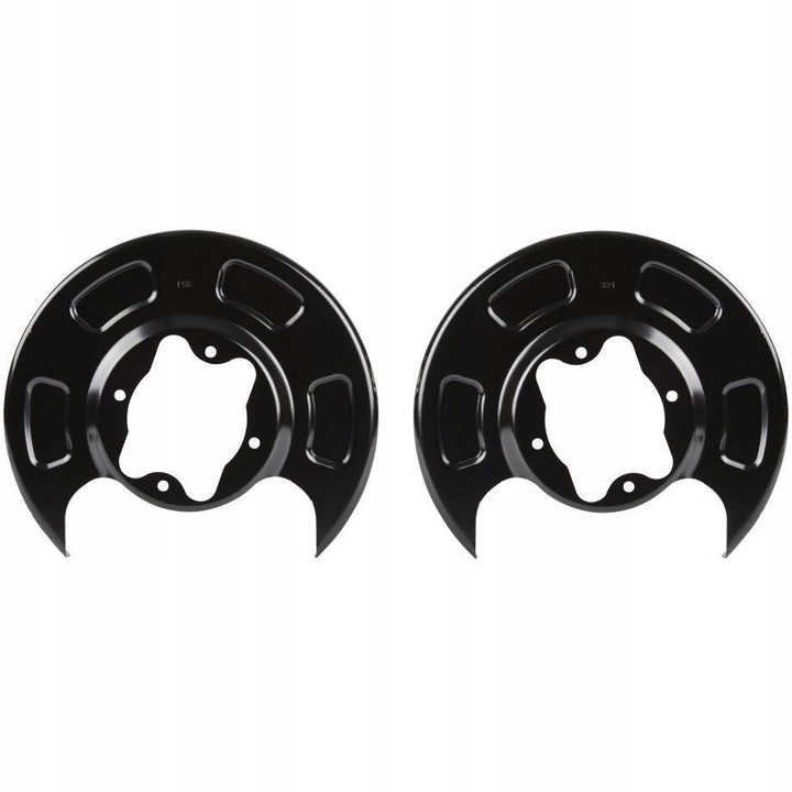 Fékvédő készlet, hátsó, bal, jobb, Me Premium, Kia Picanto I 04-hez, OE-vel egyenértékű, 5175507300 5175607300, benzin, dízel, személyautó, utángyártott