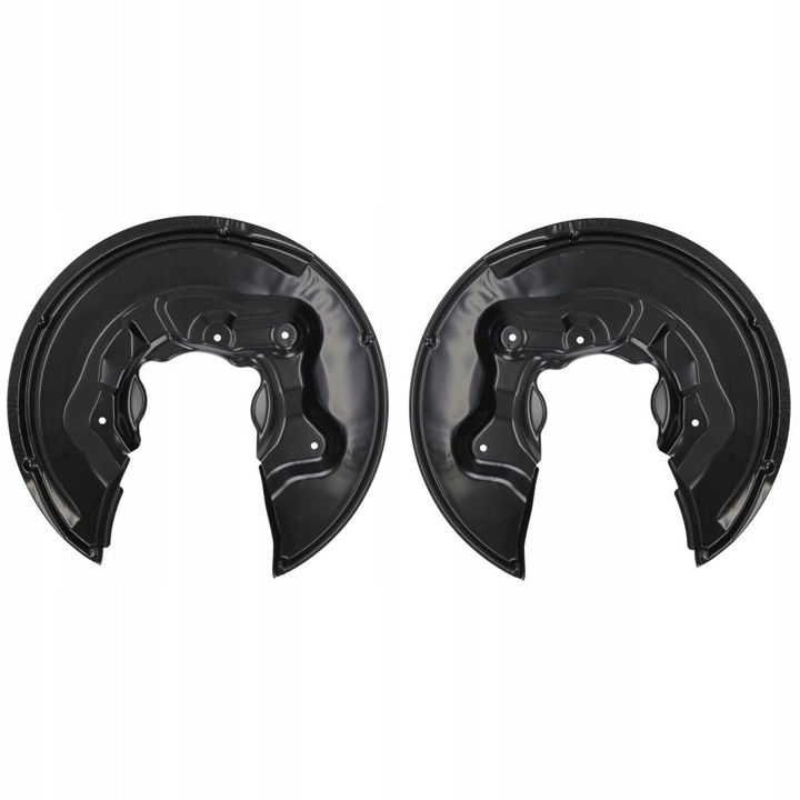 Féknyereg védőlemez készlet, hátsó, bal és jobb, Me Premium, Superb II Passat B7-hez, OE-vel egyenértékű, 5N0615611E, 5N0615612E, benzin, dízel, személygépkocsi, utángyártott