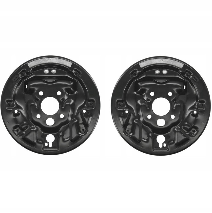 Fékvédő lemez készlet, hátsó, bal és jobb, Me Premium, Skoda Octavia I II Roomster-hez, OE-vel egyenértékű, 1J0609425 1J0609426, Benzin Diesel, Személygépkocsi, Utángyártott