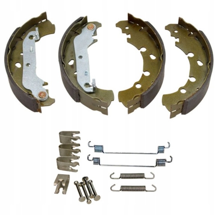 Fékbetét készlet rugókkal, Me Premium, Mazda 121 III 96 2 Dy 03-hoz, OE egyenértékű, 1106633, 1123790, 1125669, 1135083, 1145292, 1197674, 1236882, 1417551, 2S6J2200Ba, Ys612200Aa, Ys612200Ab, Ys612200Ac, Benzin Dízel, Személygépkocsi, Utángyártott