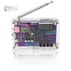 Kit de lipit pentru electronice, Radio Portabil, 2 Moduri, 87-108Mhz, Port jack 3.5 mm, Mod dual de alimentare, Zgomot scazut, Radio FM, Cu carcasa, OUYLAF, Acrilica