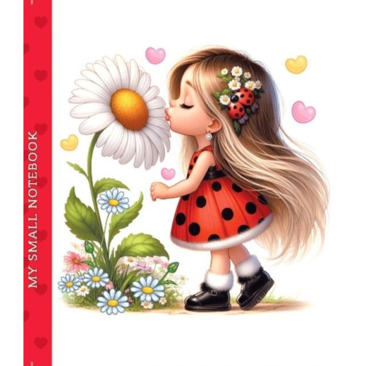 Caiet FRESH, 100x100cm, 48 pagini, taiat, design fetita cu flori