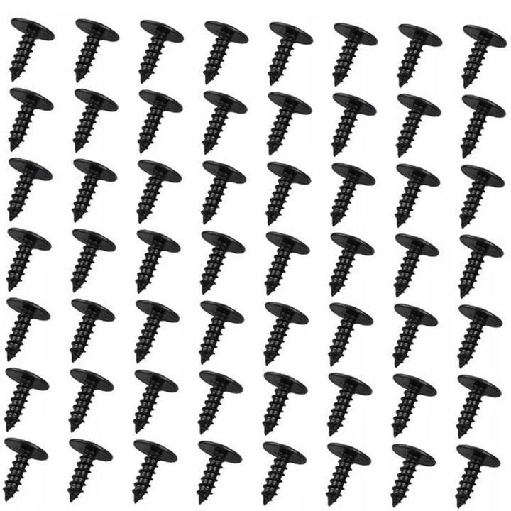 Set 50 Suruburi De Bara De Protectie, Rqiurpn, Pentru Cu Volkswagen, Audi, Diametrul Surubului: 4.2 mm, Diametrul Butonului: 14 mm, Inaltime: 15.8 mm