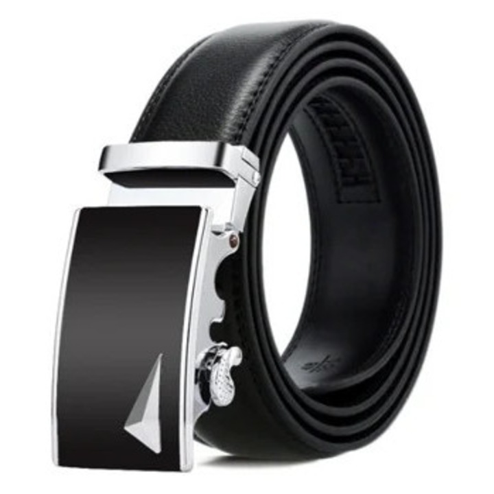 Curea din piele casual de afaceri pentru barbati SZSMART (125cm - Negru)