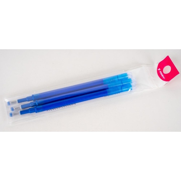 Rezerve cerneala Fandy, albastru, 0,7mm, set 3 bucati, 11,1cm