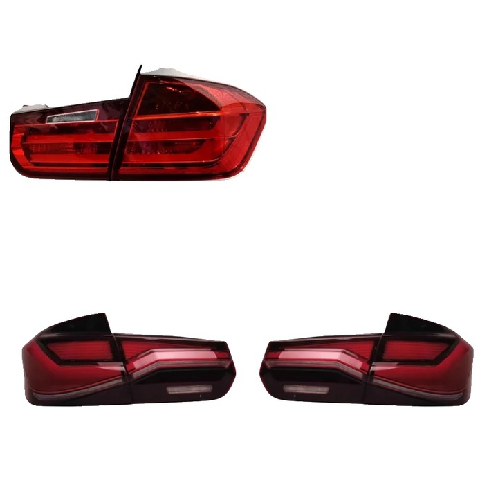 Asamblare Lampa Spate, 3 Seria 2013-2015, rosie, functie semnal dinamic