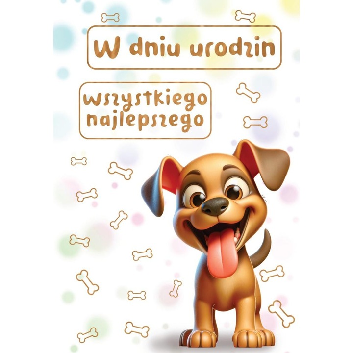 Felicitare TREND, Kartka okolicznosciowa, W dniu urodzin, cu plic si urari