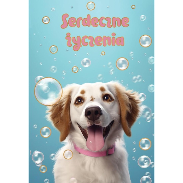 Felicitare TREND, Kartka okolicznosciowa, W dniu urodzin, cu plic si urari.