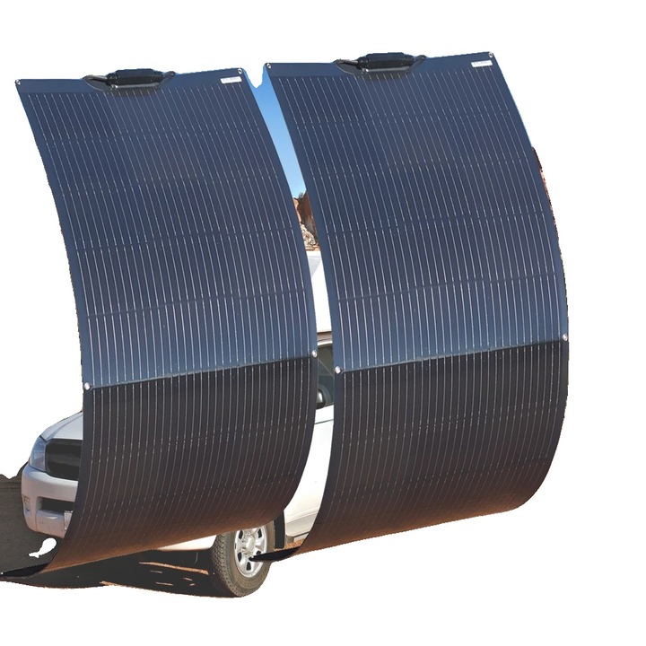 Panou solar flexibil, 300w, set 2 bucati, 12V/24V, monocristalin, silicon