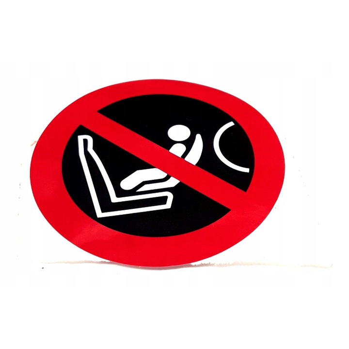 Légzsák matricás szegély, Volvo, fekete/piros