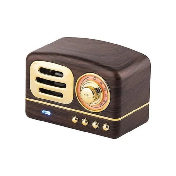 Radio portabil retro cu Bluetooth, 30x15x10cm
