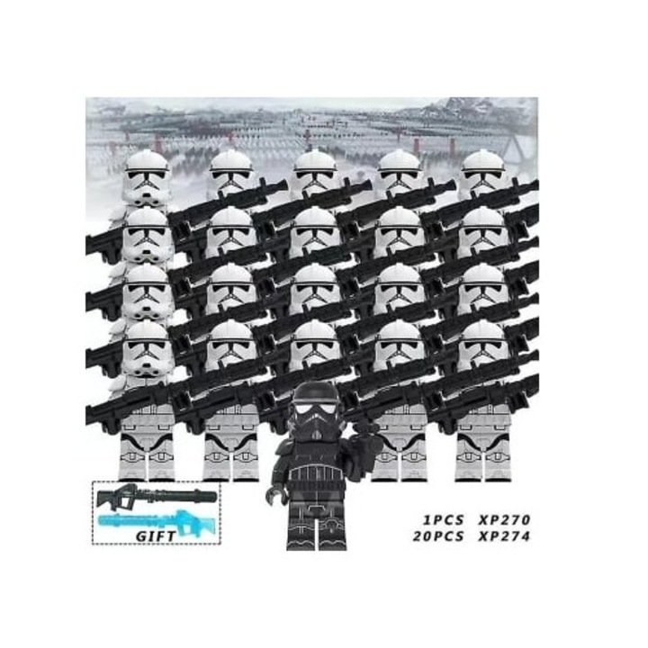 Комплект фигурки 21 броя Star Wars Clone Troopers за деца