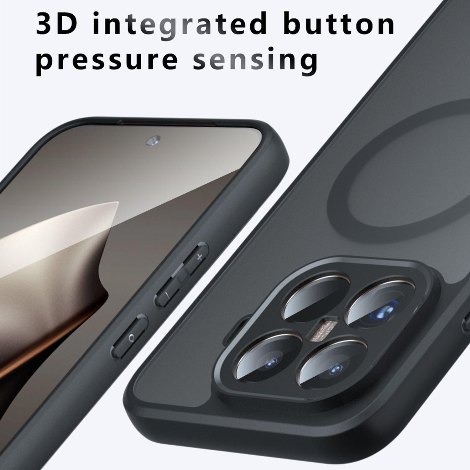 Husa Telefon pentru Xiaomi 15T Pro, Compatibila cu MagSafe, Carcasa Magnetica Integrata, Anti-Soc, Neagra