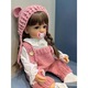 Papusa bebelus, HaploS, 55 cm, material vinil, aspect realist, set complet, rose
