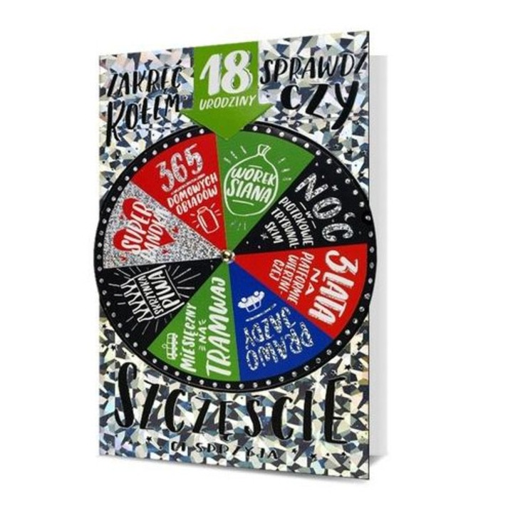 Felicitare B6 Pan Dragon, Urodziny 18, multicolor, cu 3D, set cu envelopa