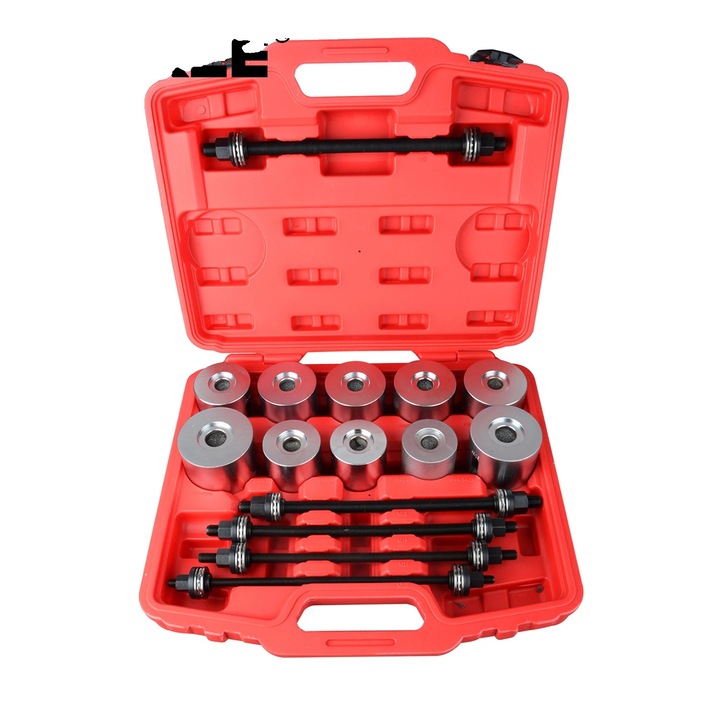 Set de unelte pentru presare si tragere, 27 piese, otel, pentru masini si vehicule comerciale usoare