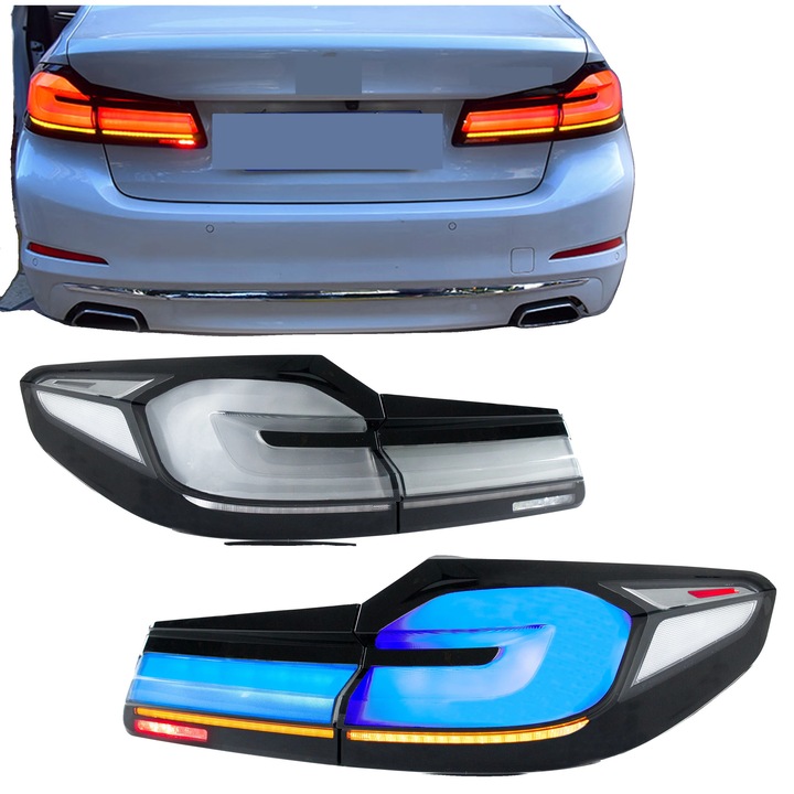 Set de stopuri cu LED, 12 V, 35 W, pentru 5-Series (2017-2020), impermeabile, cu semnalizare secventiala