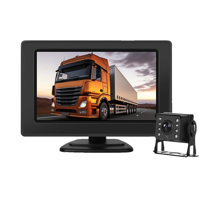 Camera auto DVR, 4.3 inch, impermeabila IP68