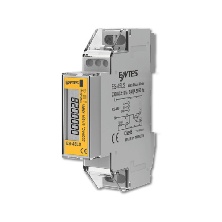 Contor ENTES 230V, contor energie ES-32LS, RS-485, IP51, 5A