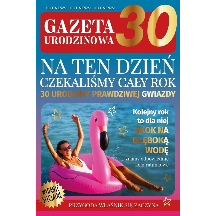 Felicitare Armin Style Urodziny gazeta 30, 13x21cm, cu zloceniami sau srebrzeniami