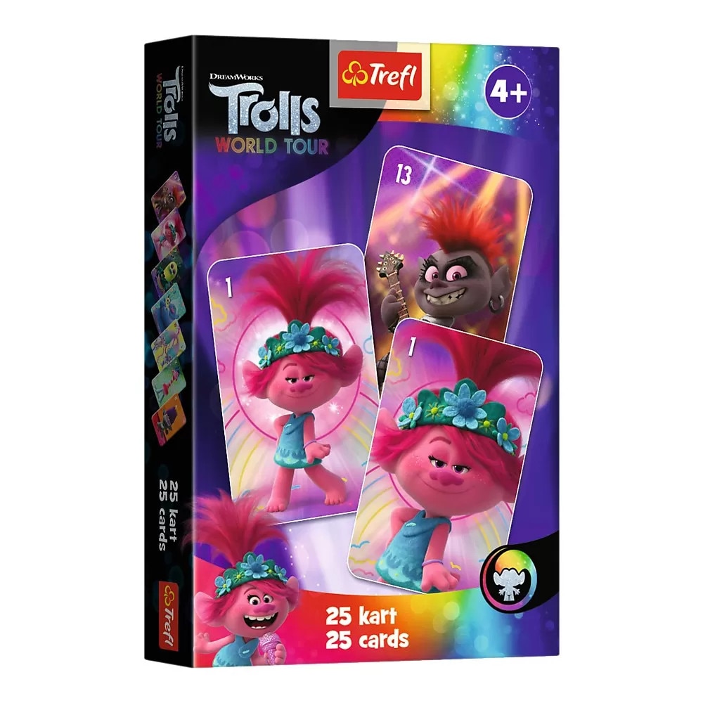Joc de cărți Pacalici Trolls, Trefl, 2-5 jucători, imagini cu