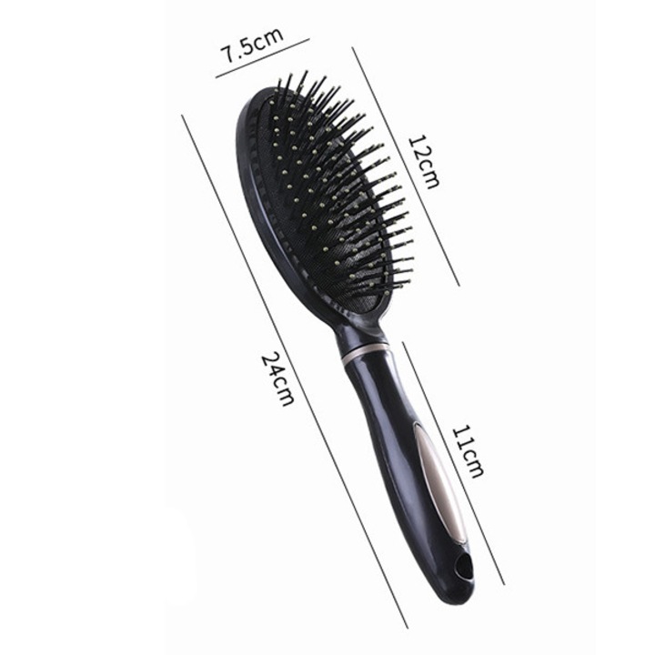 Perie de par, pentru descurcarea parului, negru, 7.5cm