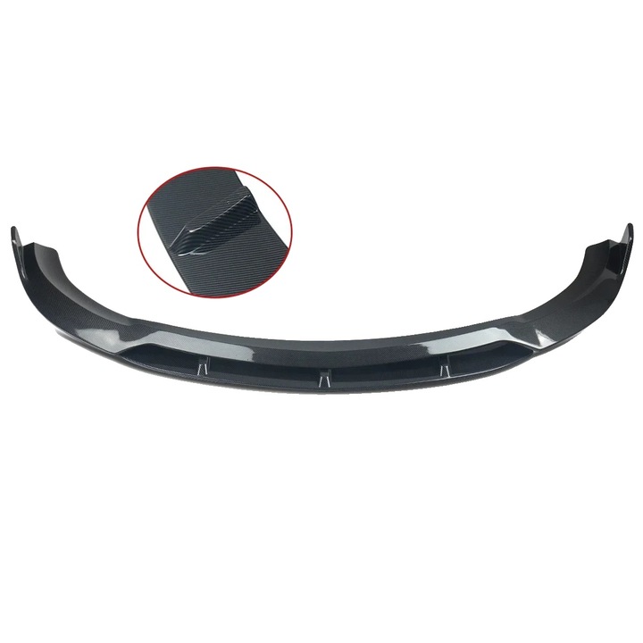 Splitter lökhárítóra, szénszálas megjelenés, 190x58x14mm, E Class W213 E63 AMG 2016-2019