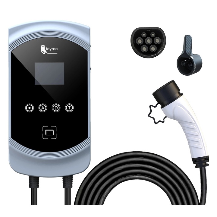 Incarcator EV, 22KW 32A, 3 faze, TYPE2, 10x40cm, cablu 5m