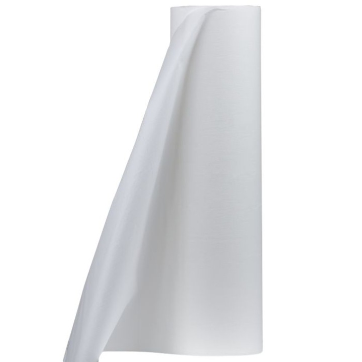 Cearceaf unica folosinta 2 straturi hartie, 59cm x 100m, rezistent, pentru pat, saloane infrumusetare, PRIMA