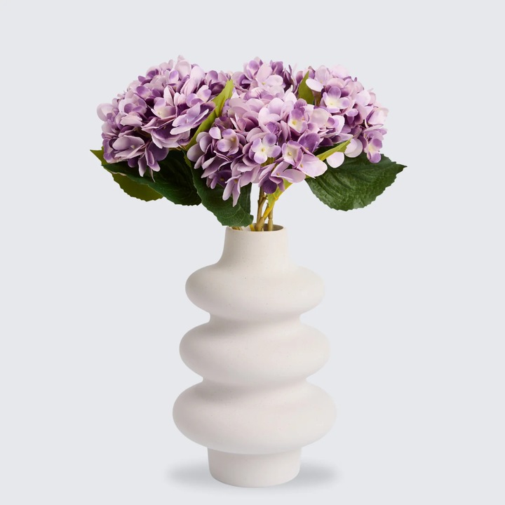 Buchet hortensii artificiale, Artificiale Rolio, 1 Fir, mov, 47 cm