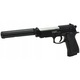 Set pistol de jucărie Skleplolki cu supresor, 800 bile, dimensiune 33x10 cm, negru