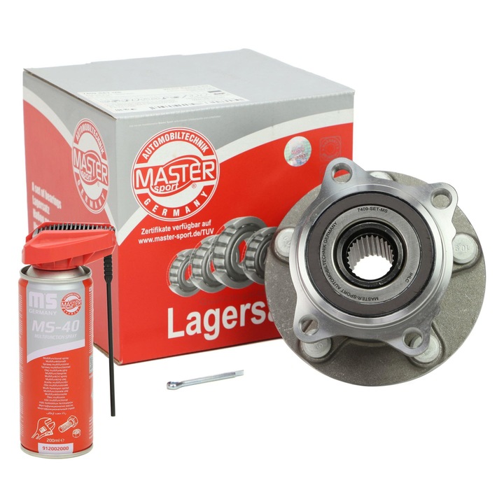 Master-Sport kerékcsapágy agy 7409, beépített érzékelővel, 5 lyuk, 140mm