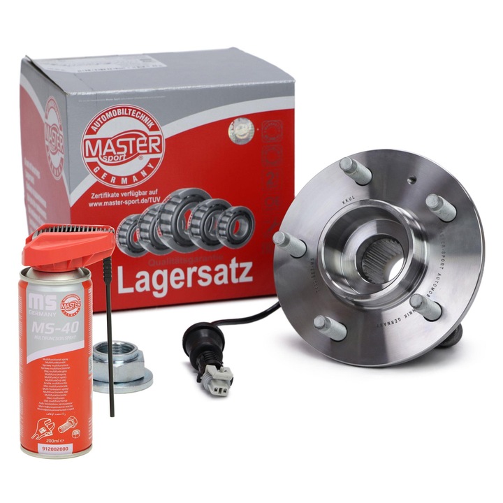 Kerékcsapágy készlet Master-Sport 7439-SET-MS, beépített érzékelővel, 5 lyuk, 151mm