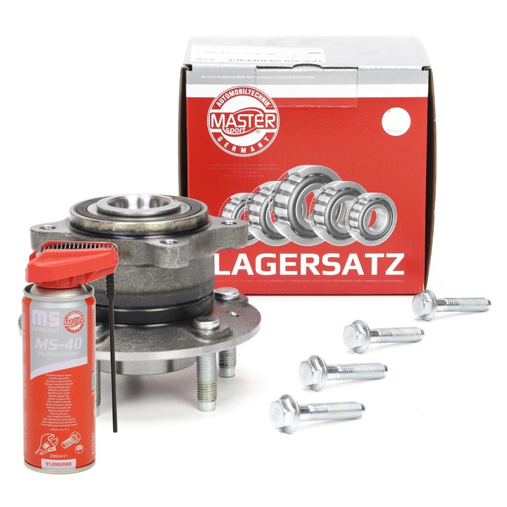 Butuc rulment roata, Master-Sport, 7493-SET-MS, 5 gauri, 96 dinti