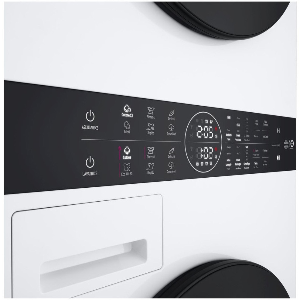 Masina de spalat rufe cu uscator LG WT1210WWF, Spalare 12 kg, Uscare 10 kg, 1400 RPM, Steam, TurboWash 360, Clasa A/C, Culoare Alb