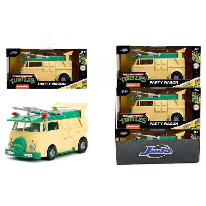 Jada Toys 9334723314R00 Tini Ninja Teknőcök Party Wagon játékautó 1:32