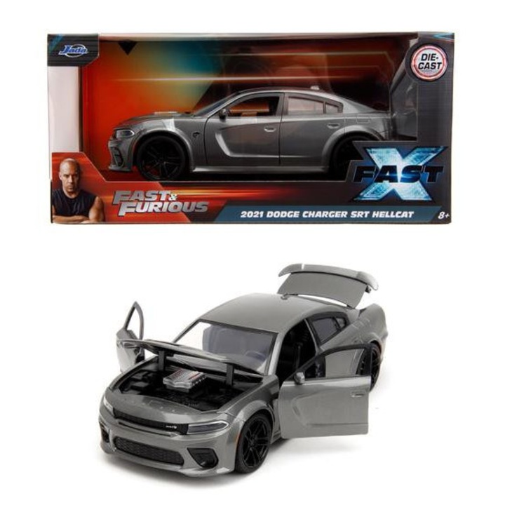 Jada Toys 9334472314R00 Fast & Furious 2021 Dodge Charger fém autómodell 1:24