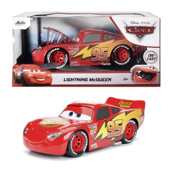 Jada Toys 9398099314R01 Mașini - Mașină de jucărie Fulger McQueen 1:24