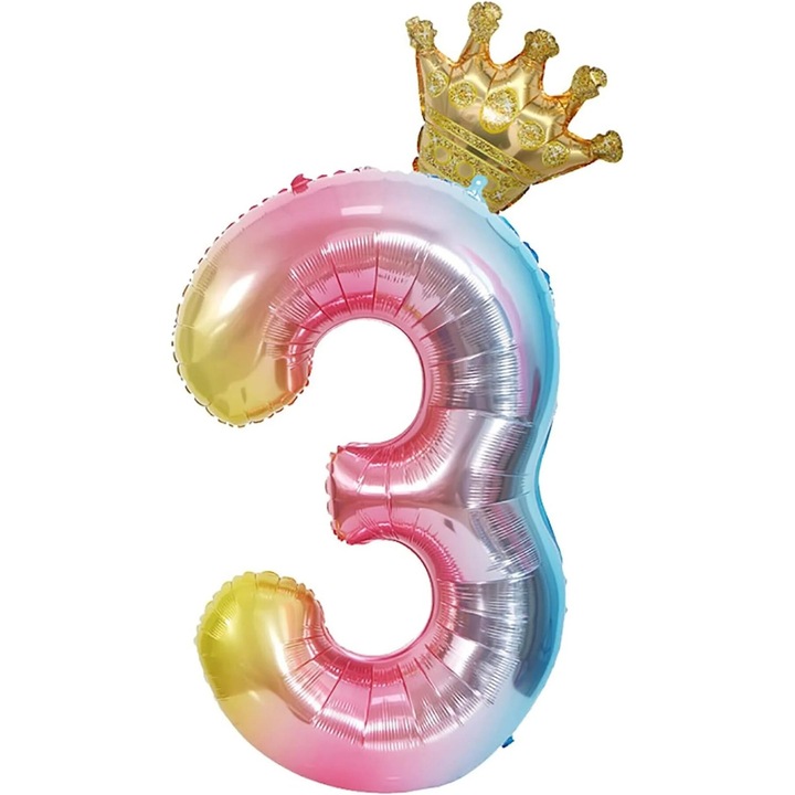 Léggömbök különböző alkalmakra, számok, 3, 101cm