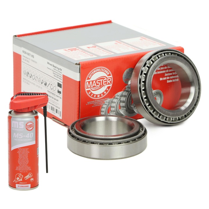 Kerékcsapágy készlet olajspray-vel, Master-Sport, 6529-SET-MS, 23x90mm