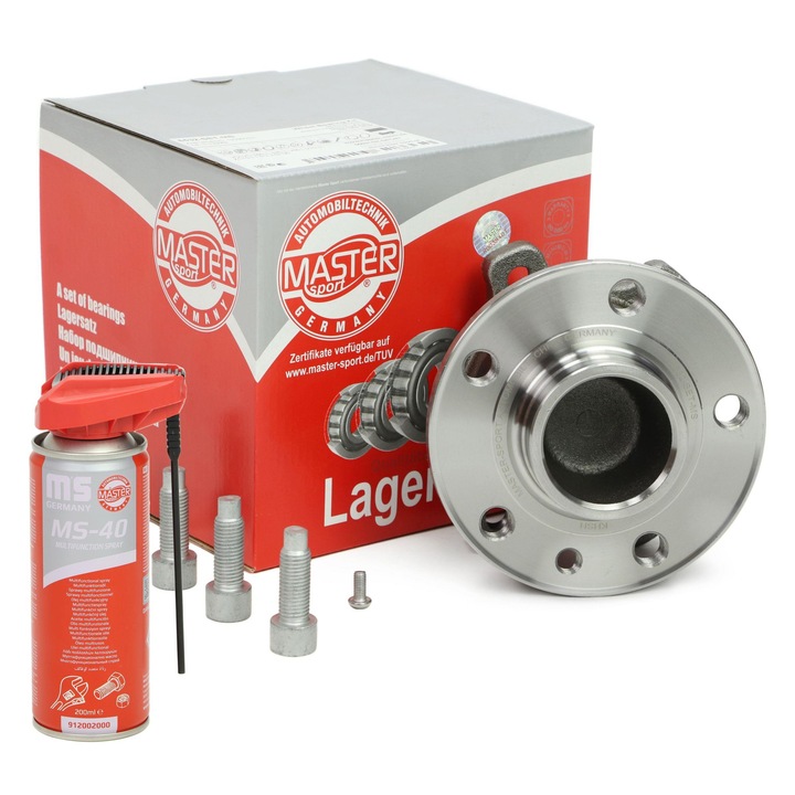 Master-Sport autóalkatrész készlet, bal/jobb kerékcsapágy, 5 lyuk, 136x83mm, olajspray-vel