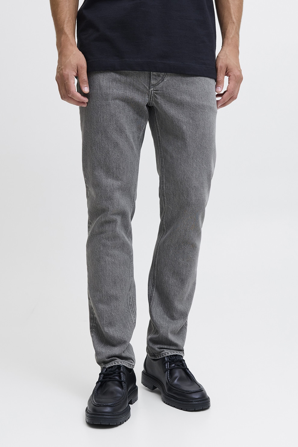 Jack & Jones, Blugi relaxed-fit, Gri melange, W31-L32