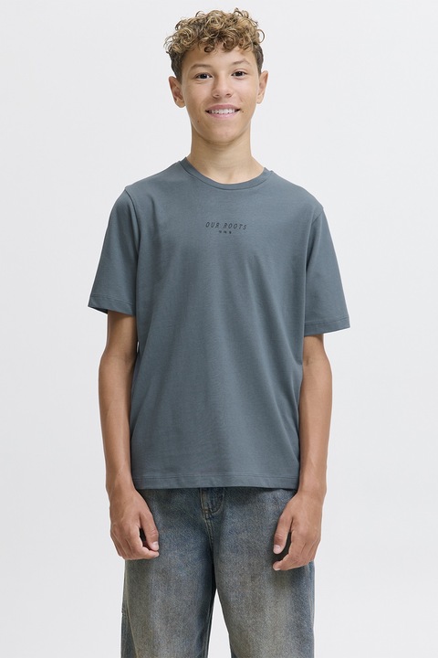 Jack & Jones, Feliratos póló, Púderkék