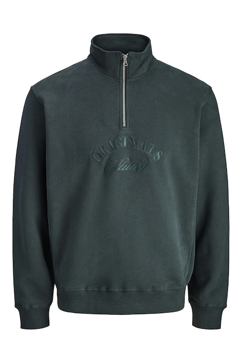 Jack & Jones, Суитшърт с органичен памук, Бледозелен