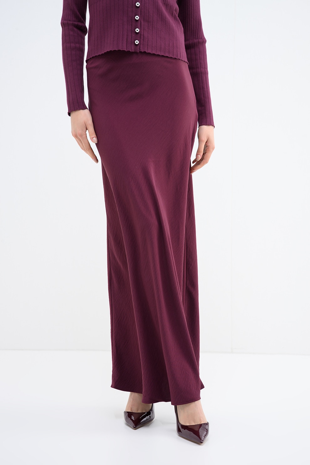 Jdy, Fusta vaporoasa maxi, Violet, M