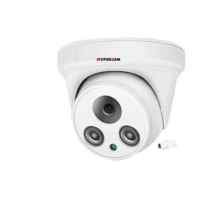 Kamera megfigyelő, 8MP, fehér, könnyű telepítés, beltéri/kültéri használat