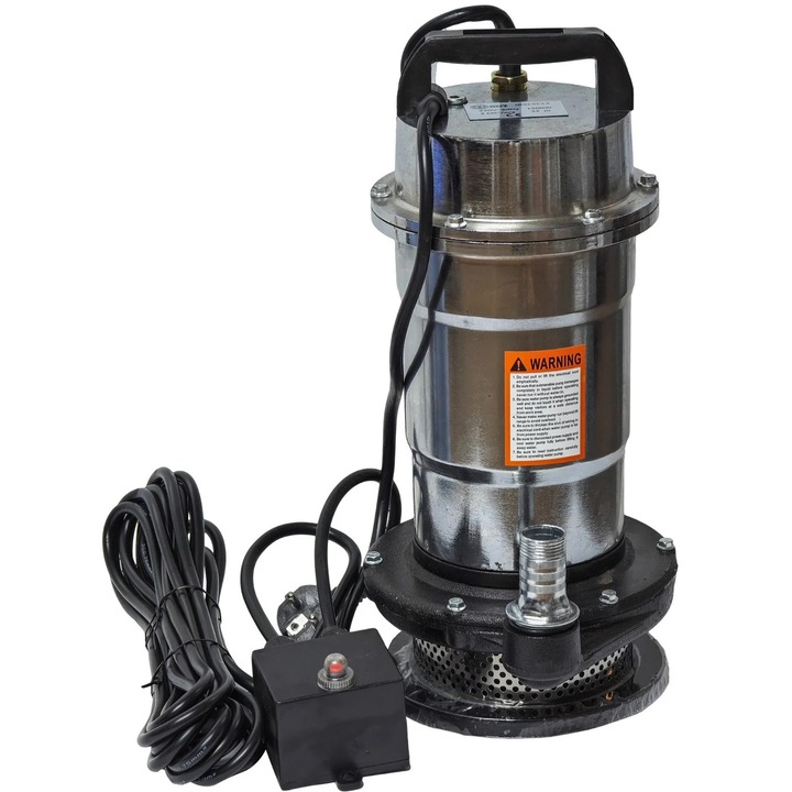 Потопяема помпа за чиста вода DDT Professional QDS3-32-1.5, 1500W, 3 м³/ч, 32 м с бутон за включване/изключване