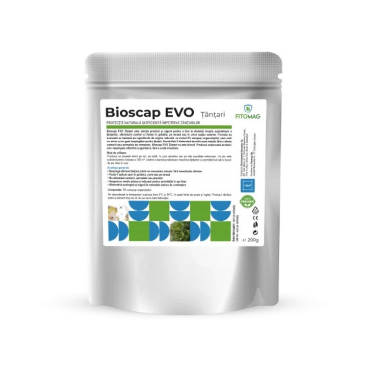 Protectie naturala si eficienta impotriva tantarilor, Bioscap Evo Tantari, 200 g