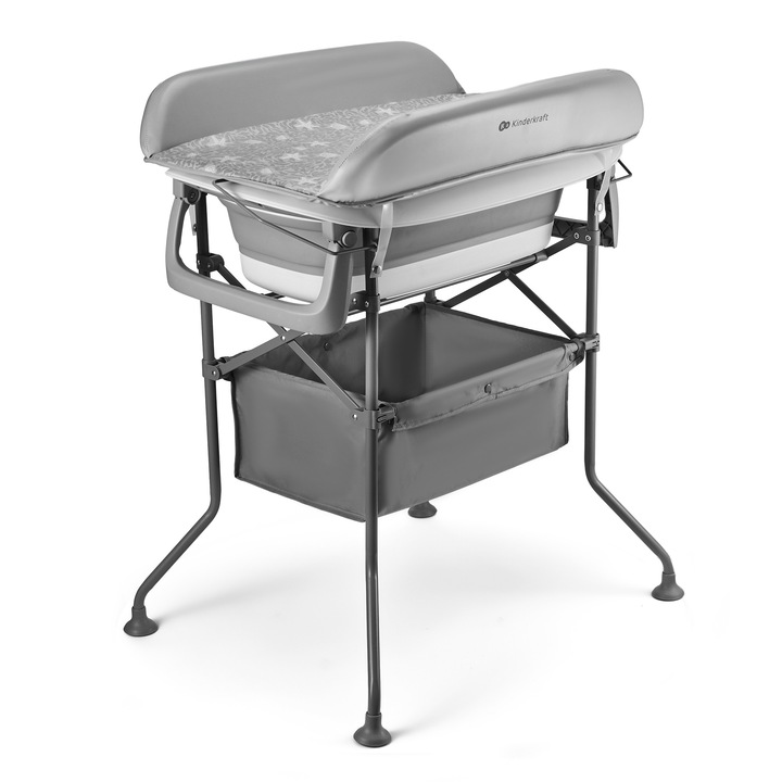 Бебешка вана Kinderkraft Bubbly със стойка и повивалник 2в1