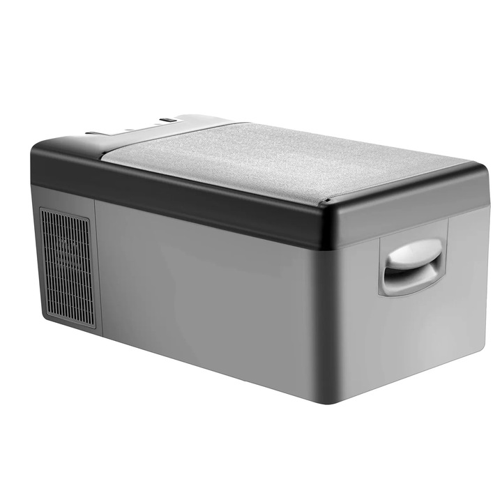 Frigider auto portabil, 15L, design eficient energetic, capacitate adecvata, transport usor